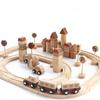 Children's Creative Wooden Forest Track Small Train Assembly Building Block Traffic Sign Cognition Baby Early Education Toys