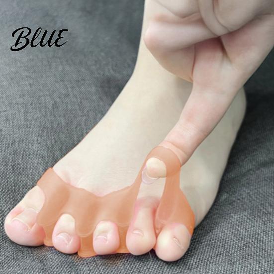 Toe Separator 2Pcs Separators for Overlapping Toes Soft Silicone Bunion Corrector Foot Care Spacers Men Women Reusable Ergonomic Spacer Alignment