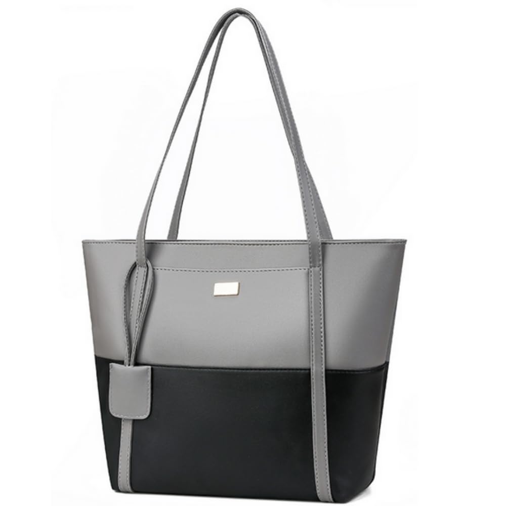 

ORIJIRI Women s Business Bag, Recruitment Bag, Large Capacity Tote Bag, Commuting Bag, Stylish, Popular, 2-Way (GrayBlack)