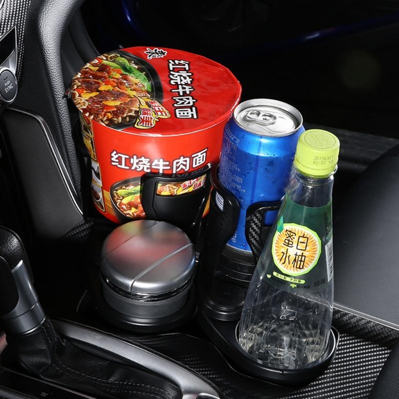 2 In 1 Cup Holder Expander For Car Dual Car Cup Holders Expander 360 Rotating
