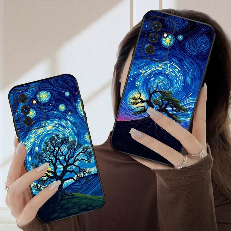 Ein wirbelnder Sternenhimmel Für Samsung S20FE S21 22 23 FE 24 Plus 25 Ultra Galaxy M23 32 34 35 52 53 54 55 Silikon Weiche Handyhülle