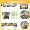 Jungle Animal Zoo Party Decorations For Girls Safari Themed Tableware And Props For Birthday Celebrations