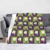 Invader Zim Gir Cartoon Wool Blankets  Awesome Throw Blanket for Home 150*125cm Rug Piece