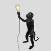 Nordic creative hemp rope pendant pendant light resin monkey light bedroom children's room home decoration ceiling pendant lamp