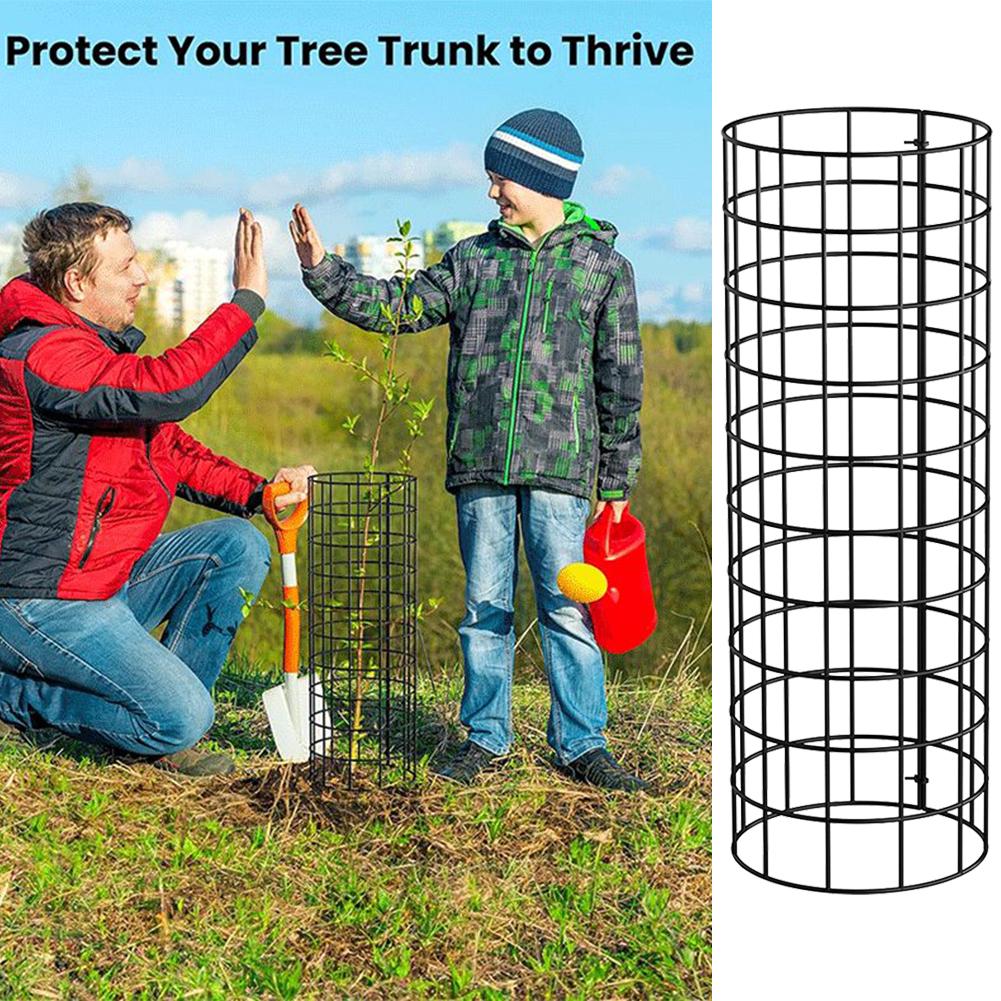 6 Pk Tree Trunk Protector Enhanced Tree Trunk Protection Guards With Metal Stakes Easy-Installation Iron Tree Trunk Protector