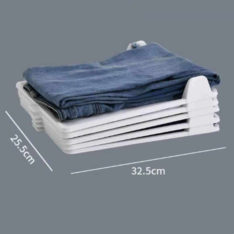 Clothing Organizer Foldable Storage Shelf For Home Wardrobe With Layered Design