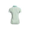 Under Armour Solid Color Polo Shirt Women Tops Sea-Mist-Green 1370132-936