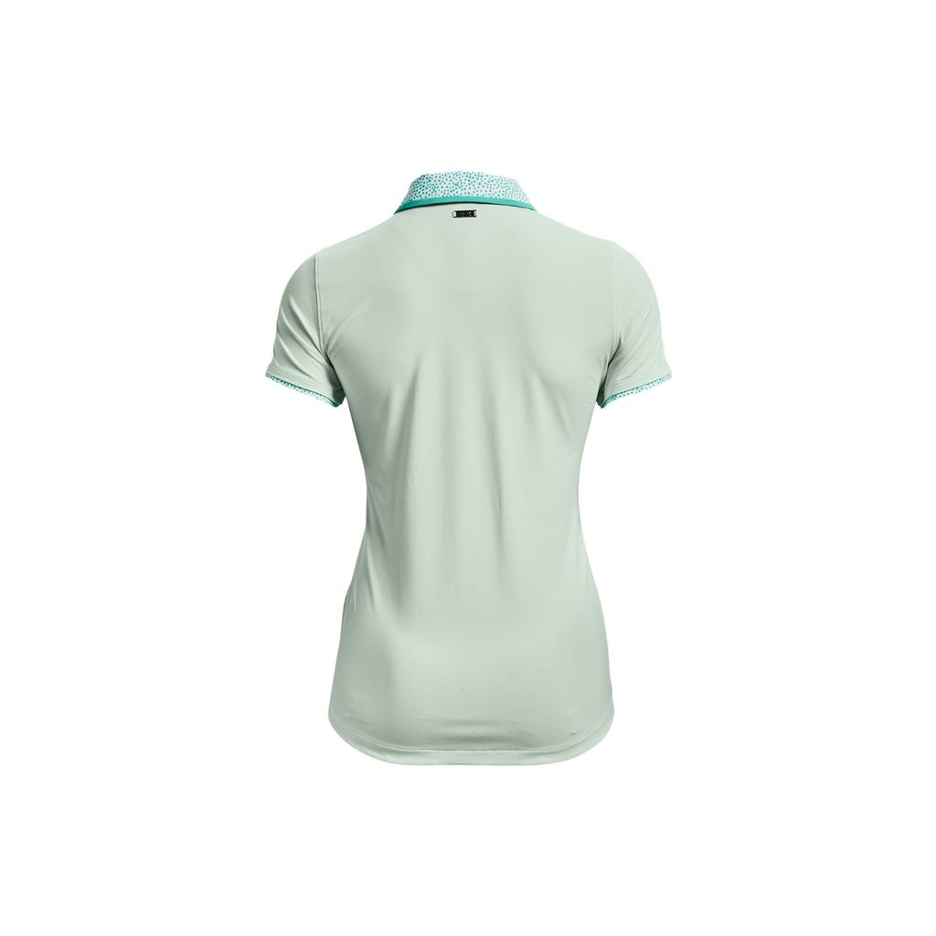 Under Armour Solid Color Polo Shirt Women Tops Sea-Mist-Green 1370132-936