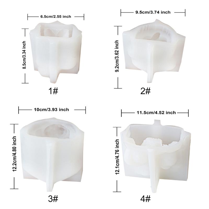 Jesuses Family Silicone Moulds Religious Candle Molds Scented Candle Molds Resin Casting Molds for Candle Making