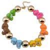 New Fashion Acrylic Colored Animal Bead Choker DIY Necklace for Girls Cute Sweet Trend Jewelry Accessories