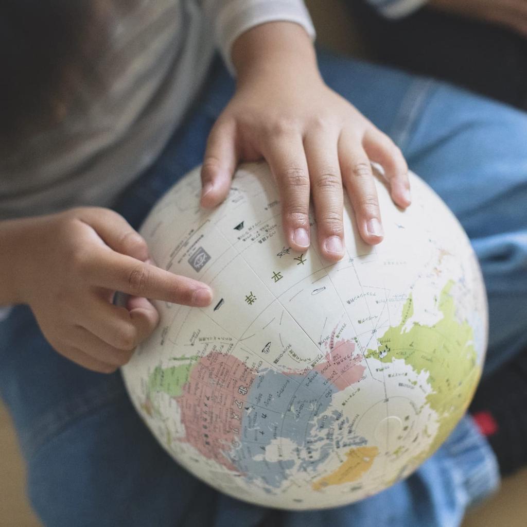 Hobonichi Hobonichi Earth Ball Journey A Earth Ball with countries of the world colorfully Hold the app over it and information about the world will