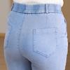 Past Comfort Elastic Waist Straight Leg Jeans