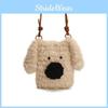 Unisex Plush Dog Toy Style Shoulder Bag With Soft Material For Kindergarten Daily Use