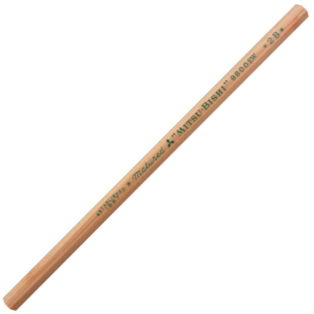 Mitsubishi Pencil Recycled Pencil 9800EW Pack of 12 2B, (K9800EW2B)