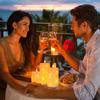 3PCS Flameless Candle Lights with Twisted String Lights Kit with Controller Realistic LEDs Candles Warm White Lighting Candle Dynamic Flickering