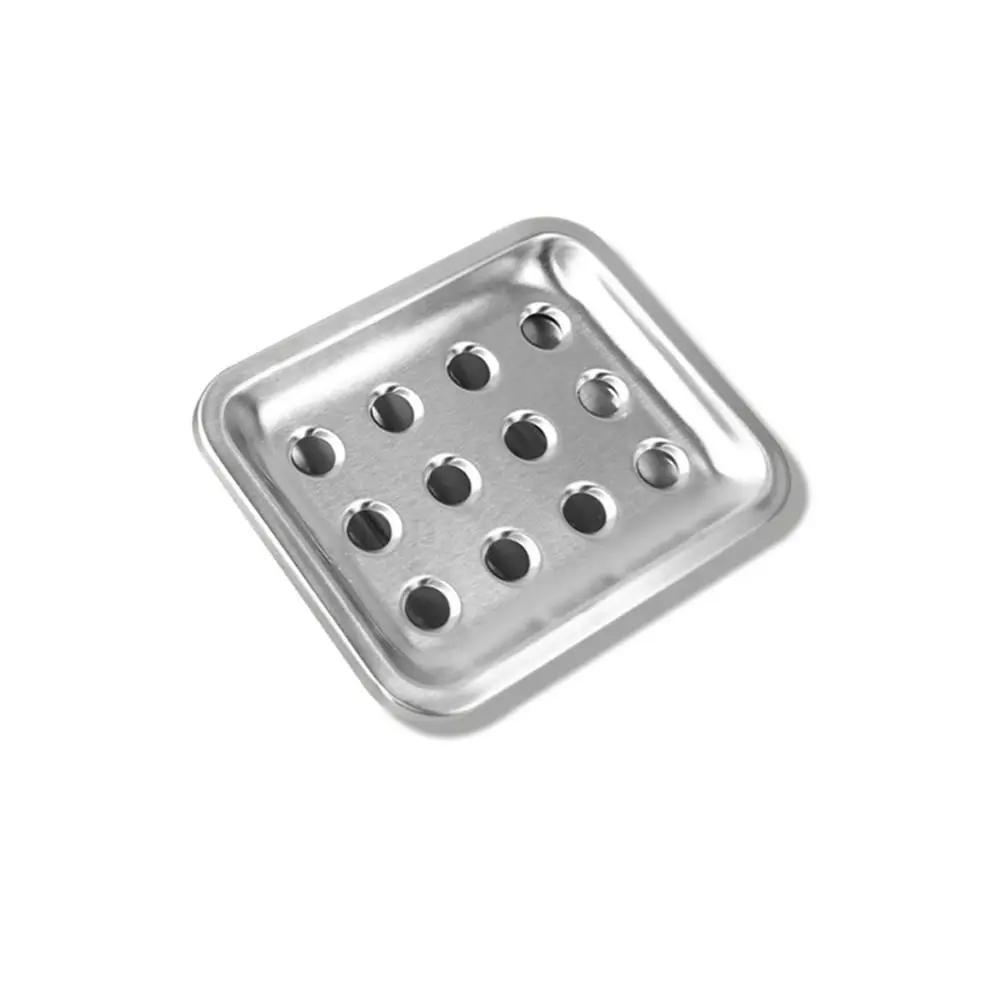 Kreative Edelstahl-Seifenschale Doppellagig Abflussbares Lagerregal Seifenbox Badezimmer Küchenspüle Organizer