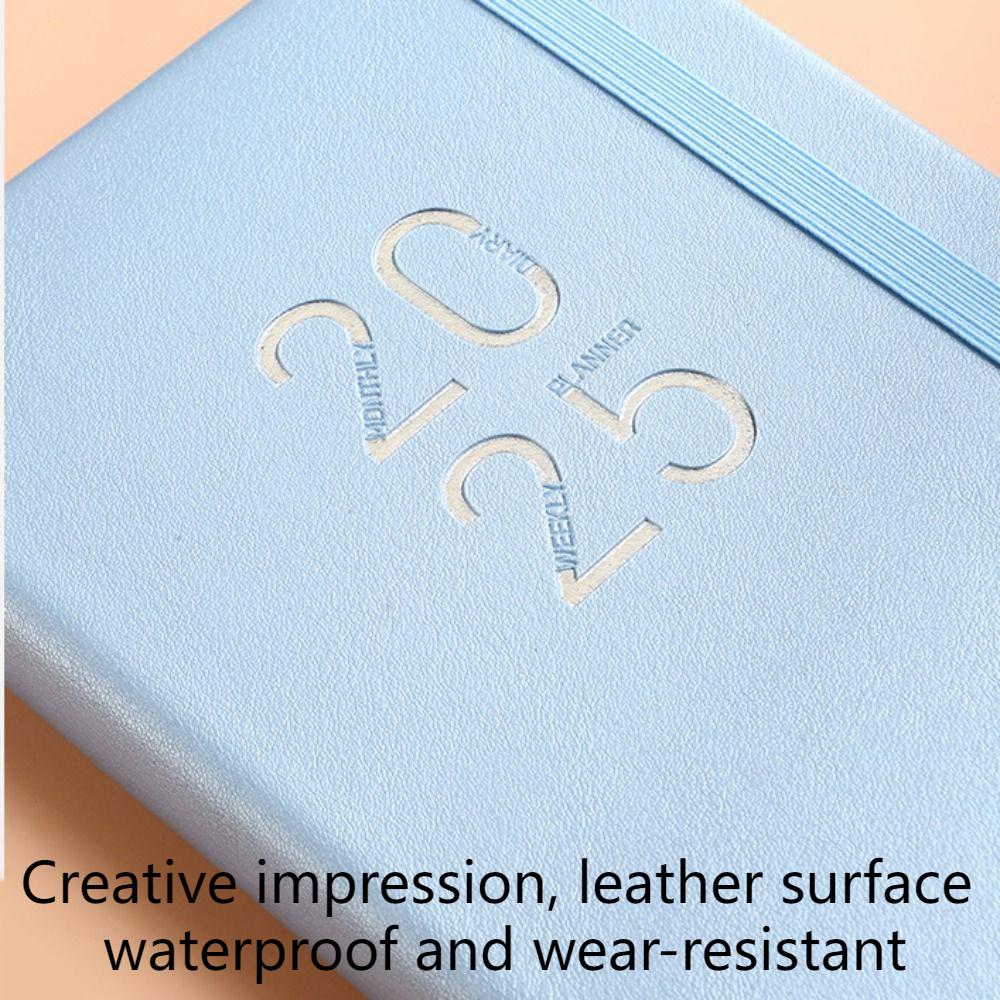 5 Colors 2025 Planner Notebooks A5 Sketchbook Schedule Journals  Office School Supplies