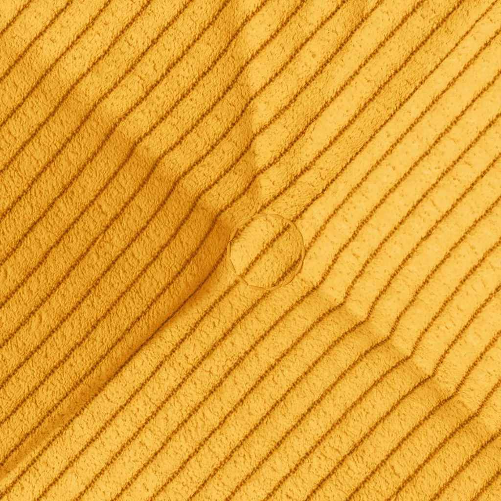 Seat Cushions 4 pcs Light Yellow 40 x 40 cm Corduroy Fabric