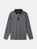 IKALOOK Sports Diagonal Stretch Collared Long Sleeve Tee Ctee126