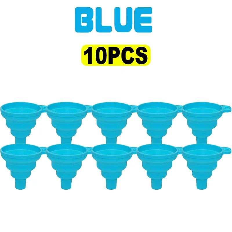 1-10 Stück Silikon Gel Faltbarer Trichter Haushaltsküche Kochwerkzeuge Tragbar Wein Mini Tragbarer Ölkanne Trichter