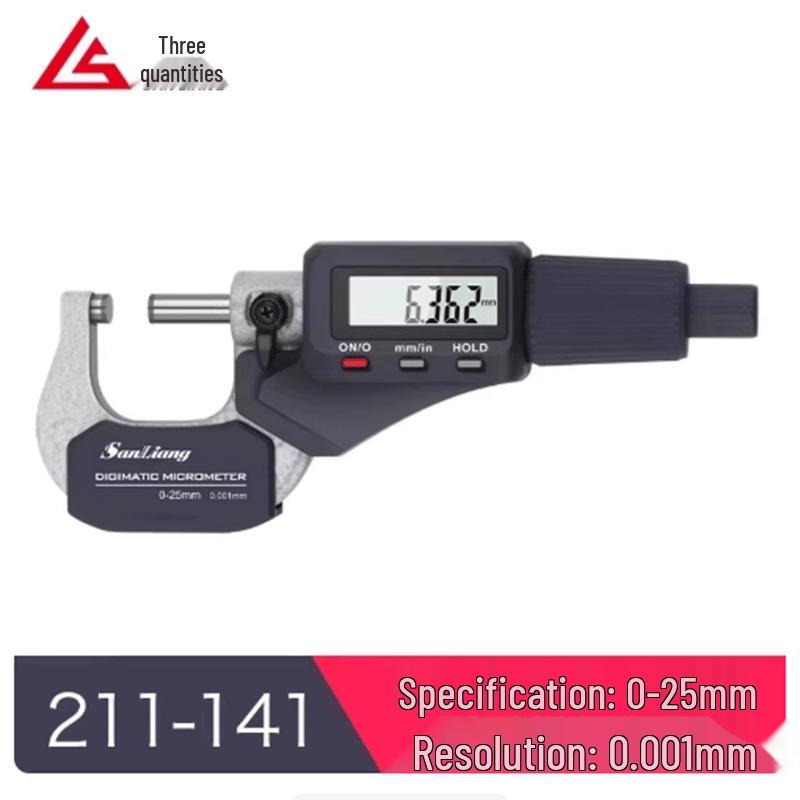 Sanliang Digital Outside Micrometer 0-25mm
