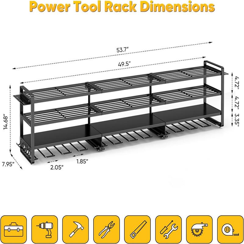 Large Power Tool Organizer Wall Mount