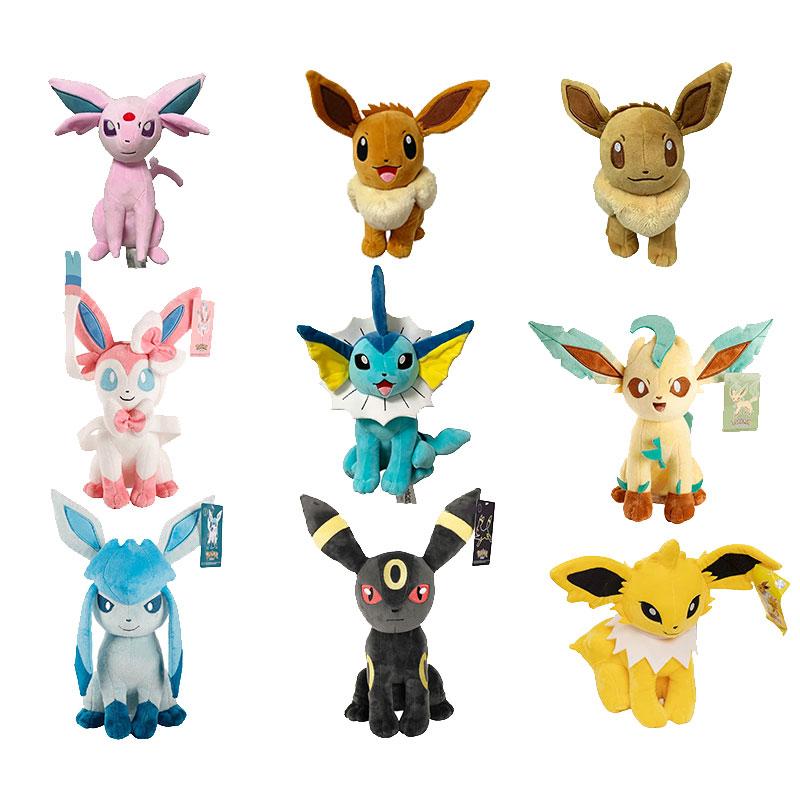 Newest Plush Yamper Litten Emolga Stuffed Doll Sylveon Vulpix Gengar Plushies Pikachu Xmas Anime Mew Toys Gifts