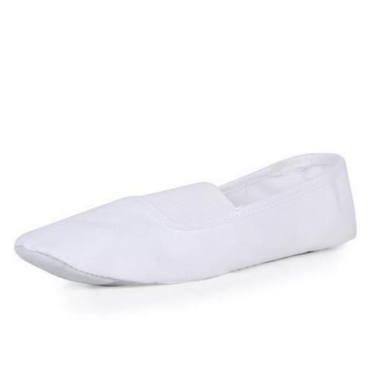 Unisex Red Canvas Dance & Gymnastics Shoes with Soft Pigskin Sole - Ideal for Ballet, Yoga, and Practice
