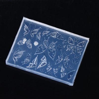 3D Silikon Schmetterling Nagel Carving Form Schmetterling Flügel Stempelplatte Nägel Schablonen Nagel Vorlage
