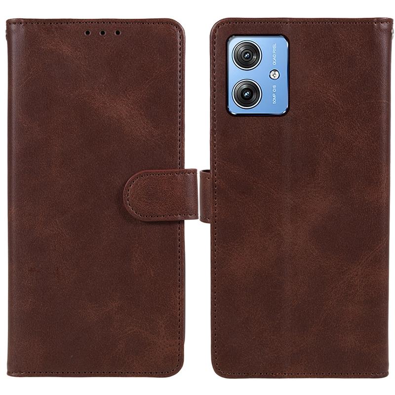 For Motorola Moto G64 5G Case Calf Texture PU Leather Folio Phone Cover