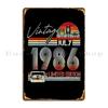 Happy Th Birthday Vintage July   Years Old Metal Signs Garage Party Cinema Design Pub Personalized Tin Sign Poster