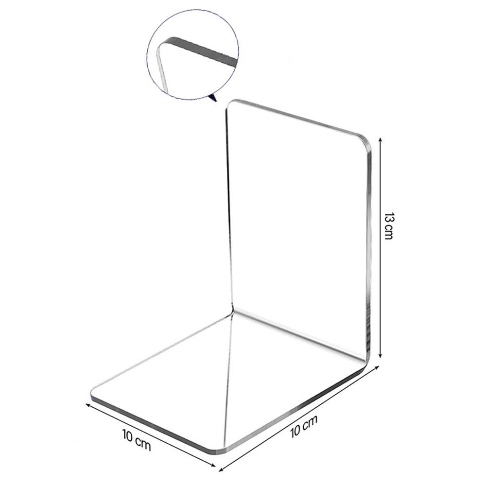 Minimalist Acrylic Book Holder Multi Functional Transparent CD Display Rack Portable Mobile Phone Support Desktop Use