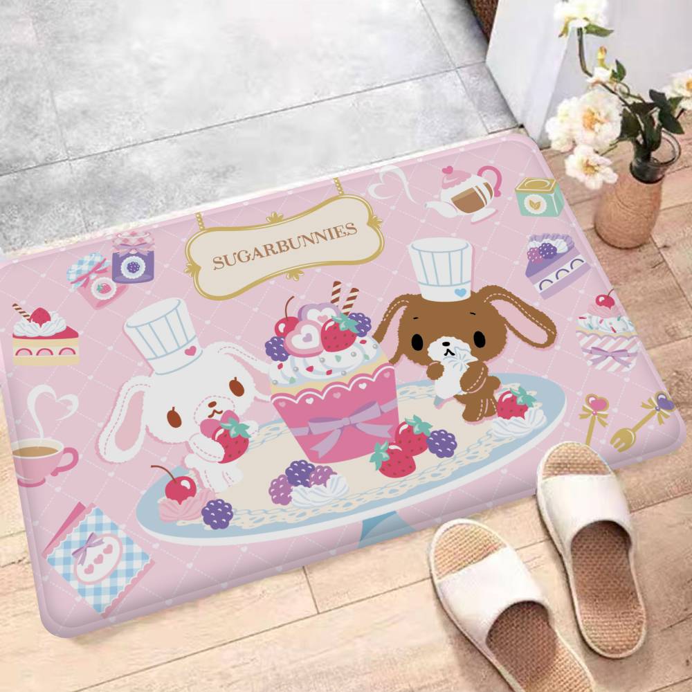 Japanese S-Sugarbunnies Room Mats Cheaper Anti-slip Modern Living Room Balcony Printed Welcome Rug
