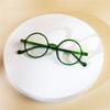 6PCS Round Non-Prescription Anti-Blue Light Reading Glasses - Cute Full Rim PC Frame with Clear Polycarbonate Lenses