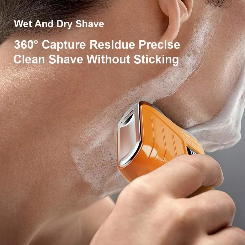 LED Display Electric Shaver Wet Dry Use Face Beard Shaver Facial Hair Razor  for Home&Travel