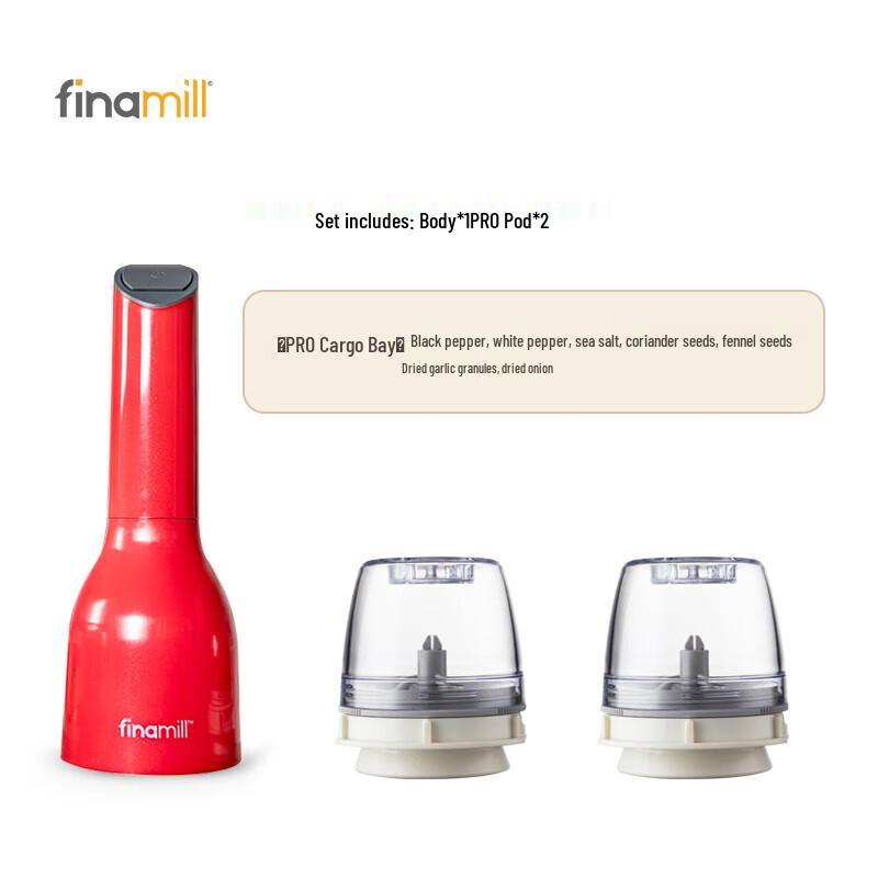 FINAMILL Electric Spice & Pepper Grinder