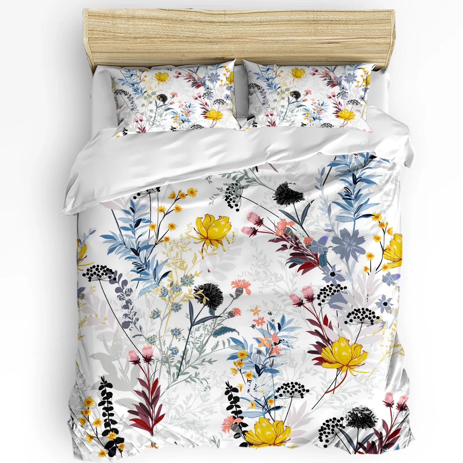 

Одуванчики Цветы Черный Пододеяльник Постельное белье Комплект Для Двуспальной Кровати Домашний Текстиль Одеяло Чехол Наволочки Спальня Постельное Белье Без Простыни EU single(135x200cm)