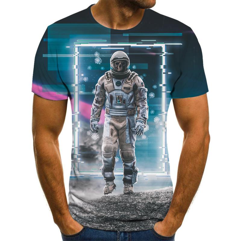 

Футболки Astronaut Graphic для детей Футболки с 3D-печатью Спорт и отдыхЛегкая, тонкая и дышащая эластичная детская футболка