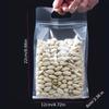 10/20pcs/Set Clear Plastic Zip Lock Handle Bag Food Nuts Candy Snack Packaging Pouches Resealable Household Sealed Bags
