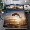 Dolphin 3D Duvet Cover Set  King Queen Double Twin Single Size Bed Linen Set