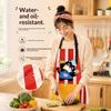Cute Chef Cat Kitchen Apron Non-Toxic Fabric Adjustable Strap Big Pocket for Parent-Child Cooking Baking