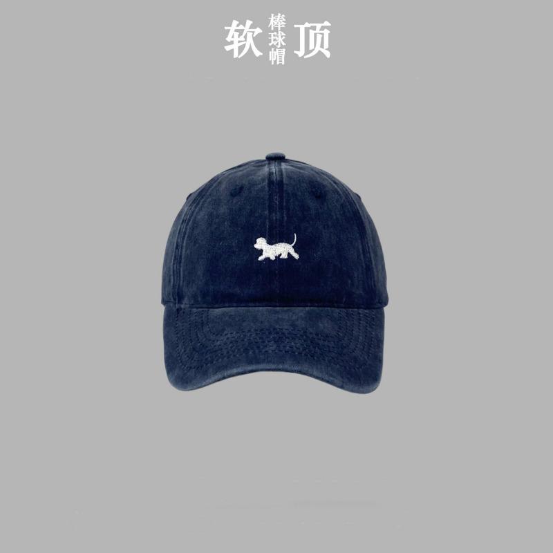 Spring and Summer Teddy Embroidery Soft Top Thin Baseball Cap Female Male Casual Washing Old Cap Male Trend