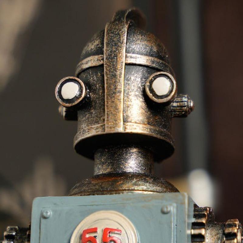 Retro Ornaments Vintage Interior Robot Ornament Creative Home Decoration Accessory Aesthetic Elegant Decorative Bar Accessories