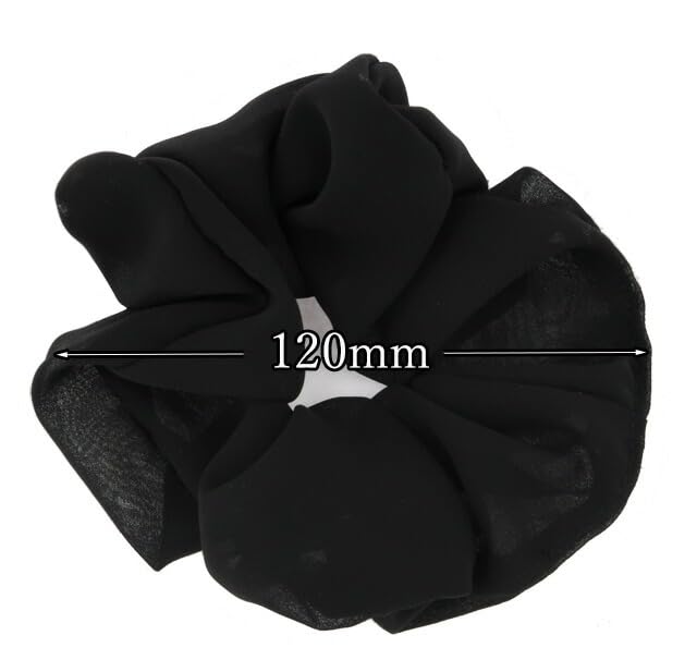 Bijinkami KOEIDO Simple Black In Formal Wear Scrunchie, (Made Japan)