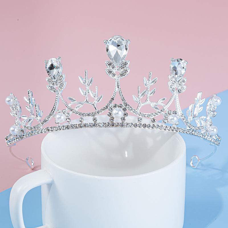 Princess Birthday Crown Headband for Girls – High-end Hair Accessories & Clip
