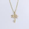 Simple Coconut Tree Pendant Necklaces for Women Fashion Zirconia Necklace Wedding Party Jewelry Accessories