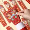 12pcs/box Cartoon Lottery Red Envelopes Zodiac Snake Fortune Hongbao  Spring Festival