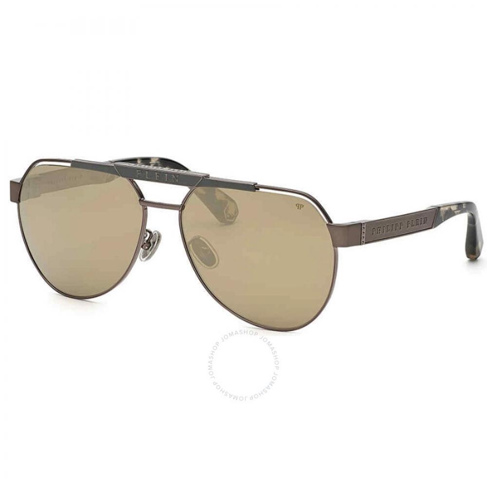 

Philipp Plein Bronze Pilot Men S SunglaSSeS Spp073m 566g 63