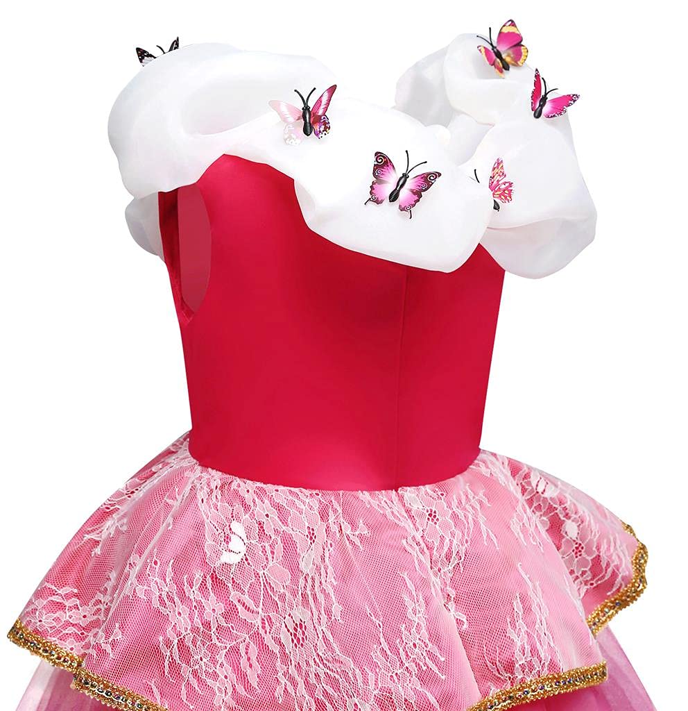 Princess Princess Party Bright Ages Skirt Only [Dressy Daisy] Aurora-style Dress, Halloween, Christmas, Costume, Pink, 5-6,