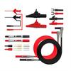 P1300 Series Multimeter Test Lead Kit 4mm Banana Plug Cable Test Hook Clip Probe Alligator Clip Automotive Tool Kit
